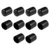 sourcing map 10pcs Rubber End Caps 20mm ID Vinyl Round