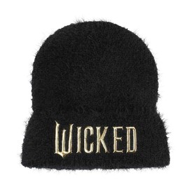 Bioworld Wicked Soft Fuzzy Cuff Black Beanie