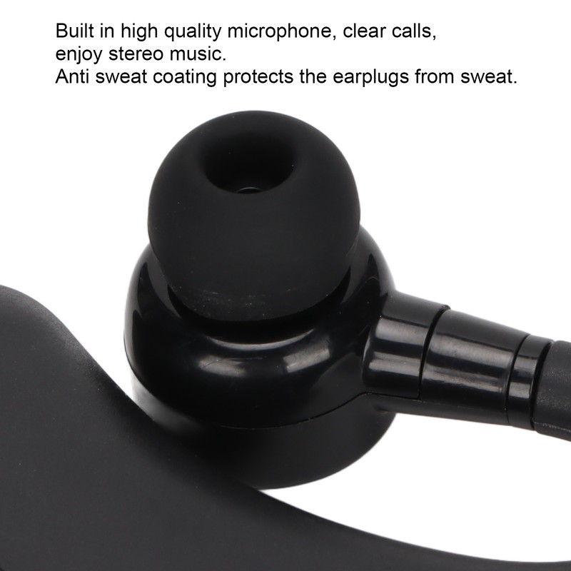V9 Single Ear Bluetooth Earphone Wireless Ear Hook Earphone Sports
