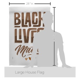 Black Lives Matter Love BLM House Flag - Eagle Set Support Cause Anti Racism Revolution Movement Equality Social - Decoration Banner Small Garden Yard Gift Double-Sided Made in USA 28 X 40