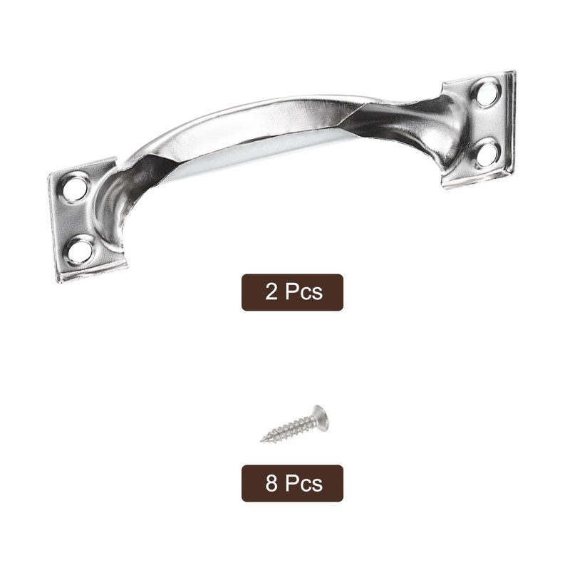 sourcing map Gate Handle Pulls, 2Pcs 4-inch/99mm Long Door Pull