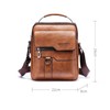 Men's Waterproof Shoulder Bag, Brown