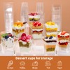 200 Pack Mini Dessert Cups with Spoons and Lids, 5