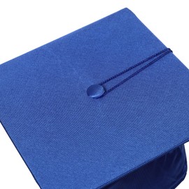 Newrara Shiny Kindergarten and Preschool Graduation Cap for Kids with Tassel (Royal Blue)