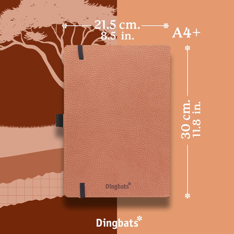 Dingbats* - Wildlife Lined Extra Large A4 Notebook - PU