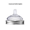 YeeBeny Mason Jar Bottle Nipples, Pacifier Mason Can Lid BPA