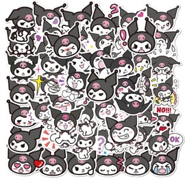 50pcs Kuromi Stickers Pack Cute Stickers for Kids Teens Adults Waterproof Vinyl Decals Japanese Anime Stickers for Water Bottles Scrapbook Laptop journaling (KLM)