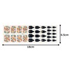 ZINIPIN FA00114 Foot Nail Sticker, Rainbow, Stained Glass