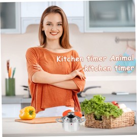 MAGICLULU 2pcs Cute Pot Shape Mechanical Kitchen Timer Cooking Timer Simple Operation for Baking Frying Cooking Egg Boiling