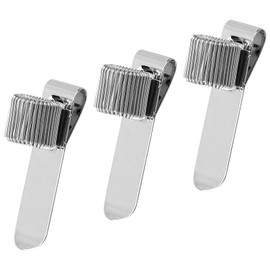 Rumyve Pen Holder, 3PCS Manganese Steel Pen Holder, Pocket Clamp and Adjustable Spring Ring, Metal Pen Holder Pen Ring Clamp Notebook and Office Whiteboard Notebook Portable, Retractable Pen Holder