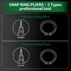 SPEEDWOX 2 Pcs Circlip Pliers Set, Tip Diameter 0.07 Inch,