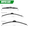 Windshield Wiper Blades compatible with 2016-2021 Hyundai Tucson/2007-2012 Mazda CX-7,