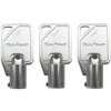 (3) KeyPower 2001-2100 Keys for Sentry Safe Lock Boxes, Tubular