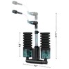 QANVEE Aquarium Sponge Filter Bubbler with Ultra Quiet Water Pump