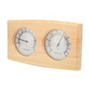 Wooden Thermometer Hygrometer for Sauna Room Double Dial Pointer Type