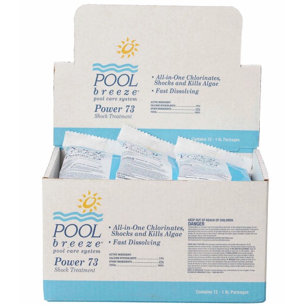 Pool Breeze Power 73 Granular Shock Treatment 1lb. – Pack