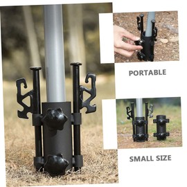 Sosoport Camping Tent Clamp Clips Fixed Pipe for Sunshade Canopy Durable Steel Pole Holder