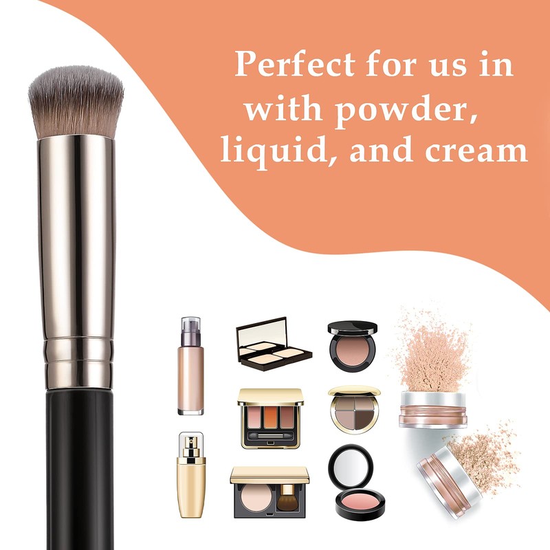 WLLHYF Concealer Brush Foundation Brush, Eye Mini Angled Flat Top