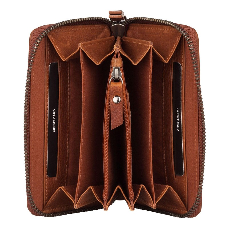 Burkely Antique Avery RFID Leather Wallet 14 cm, Cognac, rfid