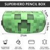 YCVBCY Anime Pencil Case, Double Zip Kids Large Capacity Pen