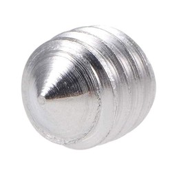 TOP-VIGOR 25Pcs Cone Cup Point Grub Screws, M6 x 6mm Hex Head Socket Screws Set Assorted, Threads Screws for Door Handle, Faucet, Light Fixture Home Repairs, Fixtures