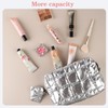 lllyan Quilted Puffy Waterproof Makeup Bag for Women - Large