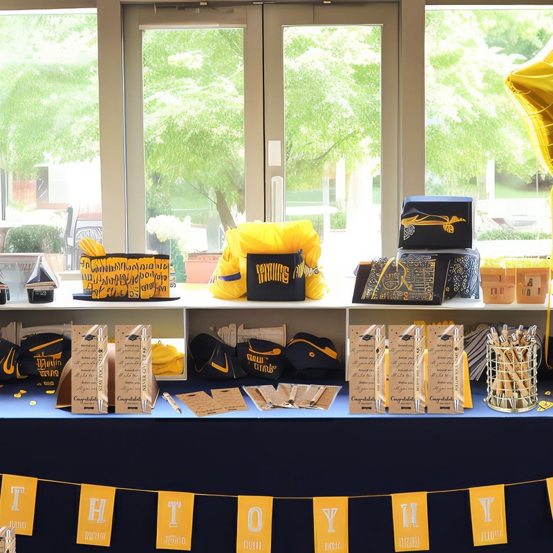 Motipuns 50 Set Graduation Gift Pens with Bookmarks Motivational Inspirational