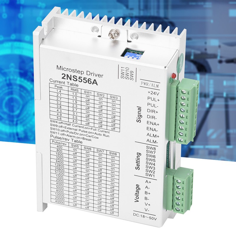 Stepper Motor Driver 2-Phases NEMA23 32-Bits Digital Signal Processing 2NS556A