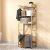 Over The Toilet Storage Rack with 3-Tier Shelves, Space Saver