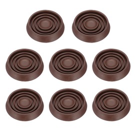 PATIKIL 1.5" Furniture Coasters, 8 Pcs Caster Cups Furniture Cups Rubber Non-Slip Round Feet Anti-Slip Stopper Pad Protector Sliding for Hardwood Floors Carpet Chair Table, Coffee