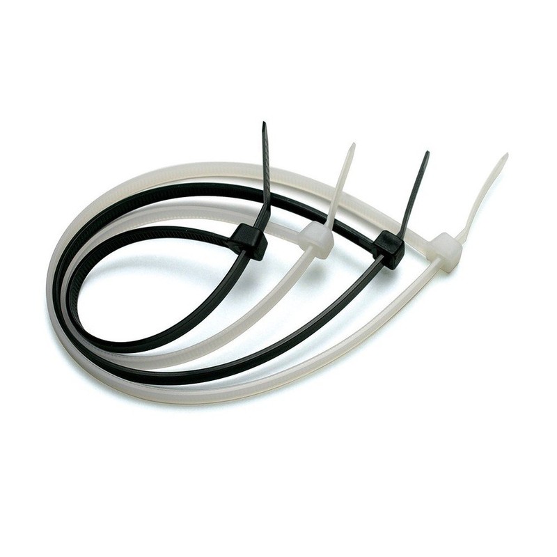 TECHly 100pièce (S) – Cable Ties White 200 mm x