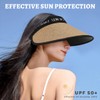 KUMSODE Damen Sonnenhut UV-Schutz Strohhut UPF 50+ Sommerhut Packbar Faltbar