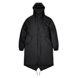 RAINS Fishtail Parka Raincoat, Jacket Black M
