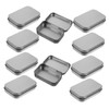 KICHOUSE 10pcs Storage Tin Box Candy Jars with Lids Small