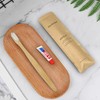 DincherBel Bamboo Toothbrushes Kit Bulk, Disposable Toothbrushes with Toothpaste(6g), Individually