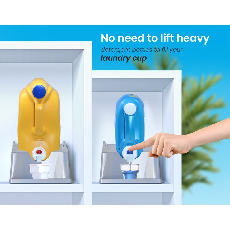 TidyFriend Liquid Laundry Detergent Holder Stand with Drip Tray &