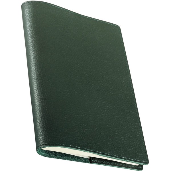 BLUE SINCERE Book Cover, Book Cover, Book Size, Genuine Leather, Bookmark Included, Bunko Cover, Vegetable Tanned Cowhide Leather, Notebook, Book Cover, Brand, Men's, Women's, Paperback1, Paperback 1, BKC1 (Deep Green)