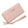 Aglem Women's Long Wallet, Double Round Zipper, Large Capacity, PU