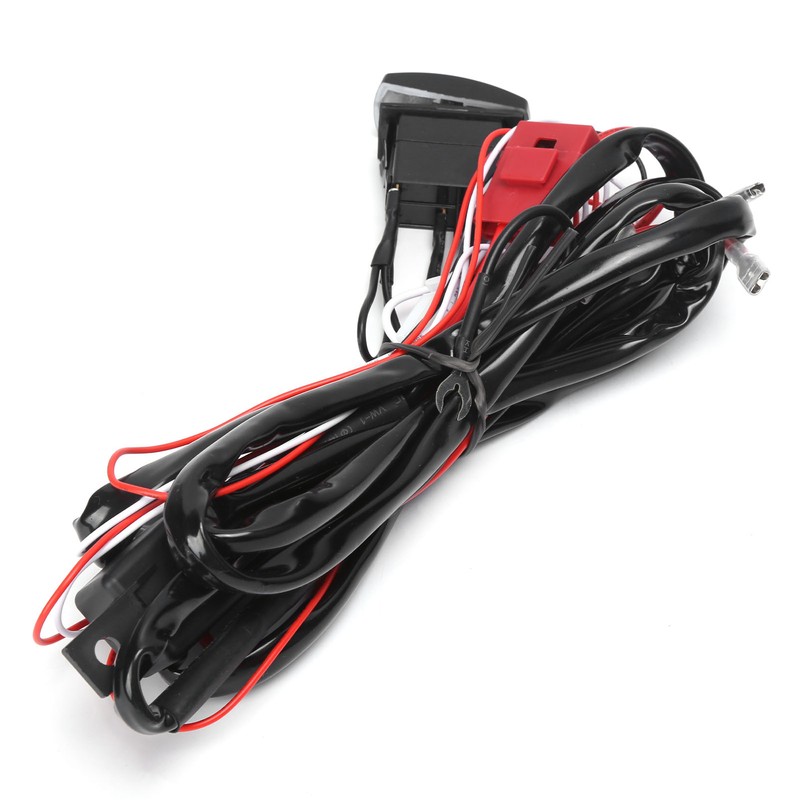 40A 12V LED Spotlights Wiring Harness 1-to-2 IP67 Waterproof for