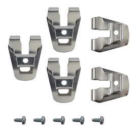 633586002 636181001 5pcs Stainless Steel Belt Clip Hooks w/Screws for Ryobi 18 volt Tools Replacement Part with Screws, Stainless Steel Driver Hook