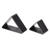 2PCS Triangle Leather Cutter Alloy Steel Hollow Punch Cutter Set