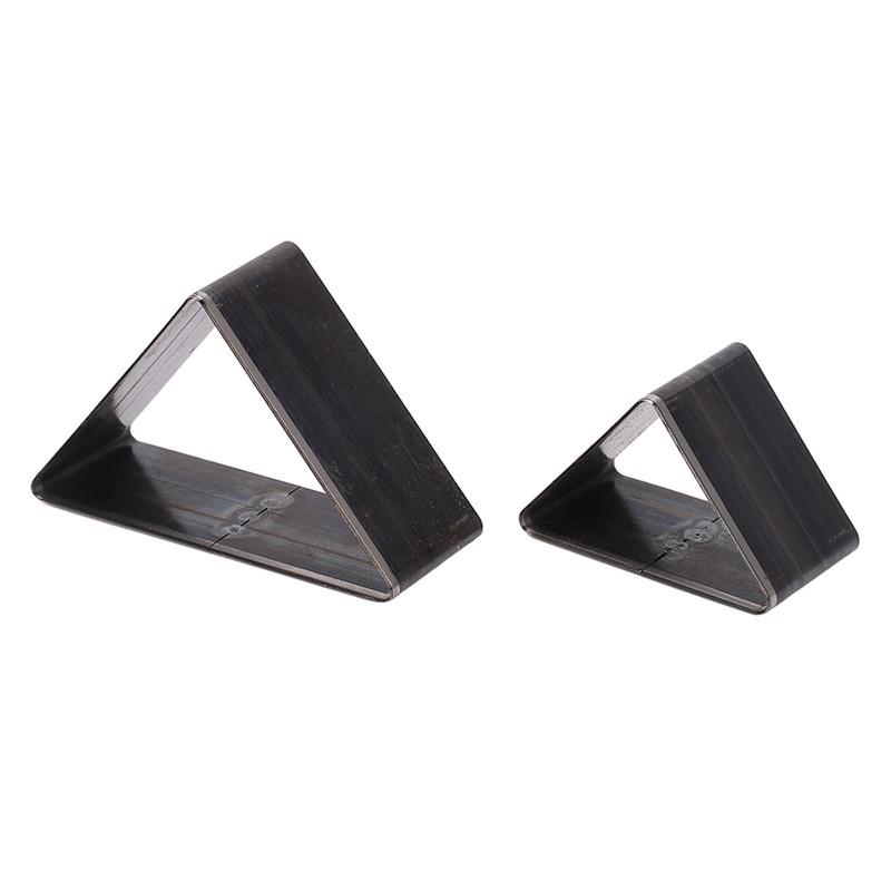 2PCS Triangle Leather Cutter Alloy Steel Hollow Punch Cutter Set