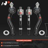 A-Premium Set of 4, Front Inner Outer Tie Rod End
