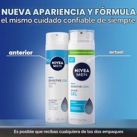 NIVEA MEN Sensitive Cooling Shaving Gel with Skin Guard, 7 oz Bottle (Pack of 3) by Nivea Men