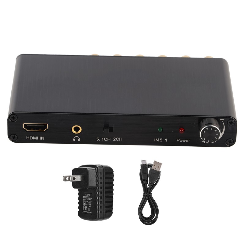 4K 3D HDMI 5.1 to Analog Output Digital Audio Decoder