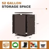 JUMMICO 52 Gallon Package Delivery Box for Outside, Resin Outdoor