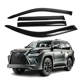 ZH Fits Lexus GX460 2010-2023 Side Window Visor Sun Rain Deflector Guard Thickened