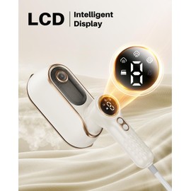 Travel Steamer Iron for Clothes, 1200W Portable Handheld Steamer Iron 4Mode with LCD Display 10s Fast Heating 180° Swivel Handle Powerful Wrinkle Remover, Garment Steamer for Home, Dorm, Travel, Green