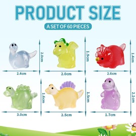 Mrltau 30 pieces mini resin dinosaur, luminous tiny dinosaur toys in the dark, mini dinosaur figures, dinosaur figures, small dinosaur figures, mini figures