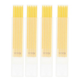 24 Pieces 2.8mm Carpenter Pencil Refill, Sturdy Lasting Pencil Leads Graphite Woodworking Pencil Refill Solid Deep Hole Mechanical Construction Pencil Replacements (Yellow)